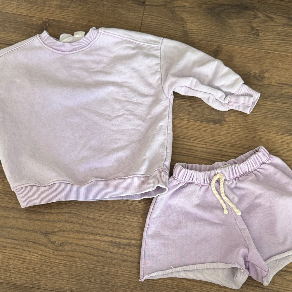 Zara Kids Lilac Matching Set